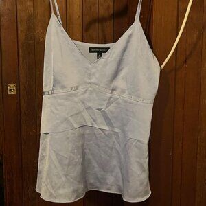 Banana Republic Light Blue Ruffle Tank Top